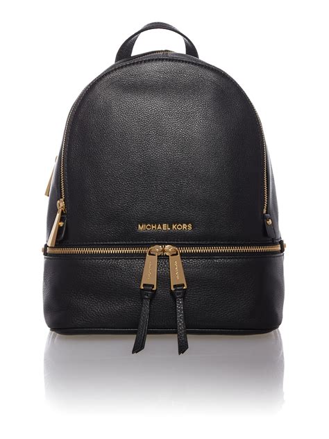 michael kors mini backpack black